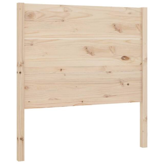 Berkfield Home Headboard 81x4x100 cm Solid Wood Pine in Light Oak - Size: 81 x 4 x 100 cm - image 1