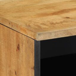 Berkfield Home TV Cabinet Brown 100x33x46 cm Solid Wood Mango - Size: 100 x 33 x 46 cm - thumbnail 6