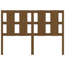 Berkfield Home Bed Headboard Honey Brown 145.5x4x100 cm Solid Wood Pine - thumbnail 4