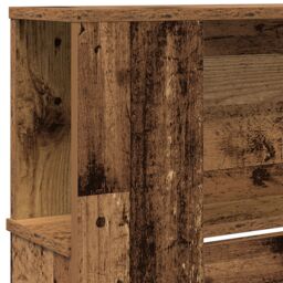 Berkfield Home Headboard Cabinet Old Wood 220x18, 5x104, 5 cm in Brown - thumbnail 8