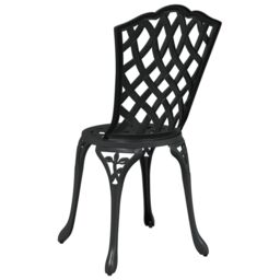 Berkfield Home Garden Chairs 2 pcs Black Cast Aluminum - thumbnail 6