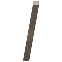 Berkfield Home vidXL Dining Table Legs U-Shaped 2 pcs Natural Steel 60x(72-73) cm Steel in Brown - thumbnail 6