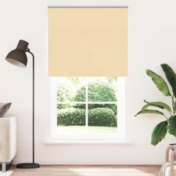 Berkfield Home Roller Blind Blackout Beige 135x230 cm Fabric Width 131.6 cm Polyester - thumbnail 1