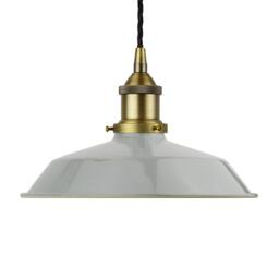 SE Home French Grey Small Trinity Metal Pendant Light - Matt Antique Brass - thumbnail 1