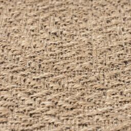 Berkfield Home Rug 90 cm Jute Look Indoor & Outdoor in Brown - Size: 100 cm diameter - thumbnail 6