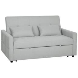 Wyld Haus Fapa Light Grey 2 Seater 3 Way Convertible Sofa Bed - thumbnail 2