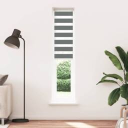 Berkfield Home Elegant Zebra Blind Black 115x100 cm Fabric Width 110.9 cm Polyester - thumbnail 3