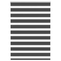Berkfield Home Elegant Zebra Blind Black 115x100 cm Fabric Width 110.9 cm Polyester - thumbnail 2