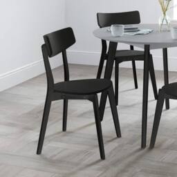 Cheshire Portland Premium Black Dining Chairs - Set of 2 - thumbnail 3