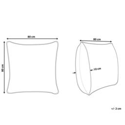 Wyld and Coco 80 x 80 cm Duck Feather and Down Pillow - Japara Cotton Cover Soft in White - thumbnail 5