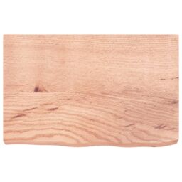 Berkfield Home Wall Shelf Light Brown 60x40x(2-6) cm Treated Solid Wood Oak - thumbnail 2