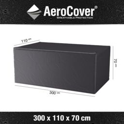 Ruma AeroCover Garden Table Waterproof Polyester Outdoor Cover W300xD110xH70cm in Dark Grey - Size: 1 Pack - thumbnail 2