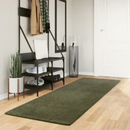 Berkfield Home Rug HUARTE Short Pile Soft & Washable Forest Green 80x250 cm - Size: Medium - thumbnail 1