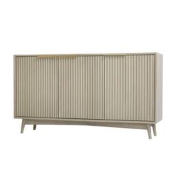 Home Garden Direct Monza 3 Door Sideboard with Fluted Detailing Pale Ash in Grey - thumbnail 8