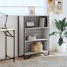 Berkfield Home Bookcase Grey Sonoma 80x31x106 cm Engineered Wood - Size: 80 x 31 x 106 cm - thumbnail 3