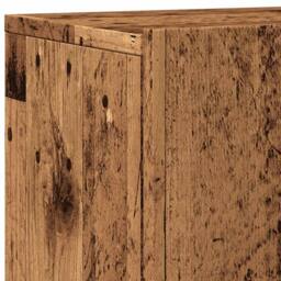 Berkfield Home TV Cabinet Wall-mounted Old Wood 100x30x41 cm in Brown - Size: 100 x 30 x 41 cm - thumbnail 9