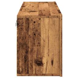 Berkfield Home TV Cabinet Wall-mounted Old Wood 100x30x41 cm in Brown - Size: 100 x 30 x 41 cm - thumbnail 7