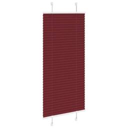 Berkfield Home Pleated Blind Bordeaux Red 60x150 cm Fabric Width 59.4 cm Polyester - thumbnail 1