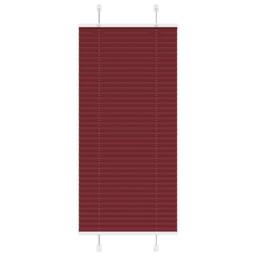 Berkfield Home Pleated Blind Bordeaux Red 60x150 cm Fabric Width 59.4 cm Polyester - thumbnail 2