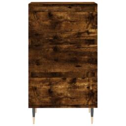 Berkfield Home Sideboard Smoked Oak 40x35x70 cm Engineered Wood in Brown - Size: 40 x 35 x 70 cm - thumbnail 5