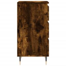 Berkfield Home Sideboard Smoked Oak 40x35x70 cm Engineered Wood in Brown - Size: 40 x 35 x 70 cm - thumbnail 7