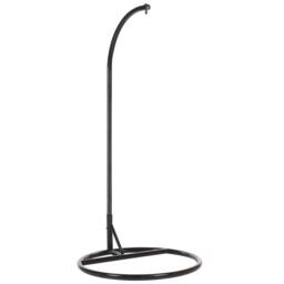 Wyld and Coco Horizon Hanging Chair Stand - Black Powder-Coated Steel with Chain - thumbnail 3