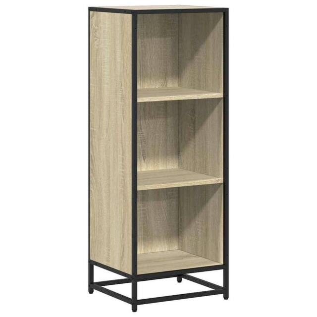 Berkfield Home Book Cabinet Sonoma Oak 40x35x107.5 cm Engineered Wood in Light Brown - image 1