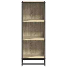 Berkfield Home Book Cabinet Sonoma Oak 40x35x107.5 cm Engineered Wood in Light Brown - thumbnail 4