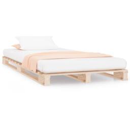 Berkfield Home Pallet Bed 100x200 cm Solid Wood Pine in Light Brown - thumbnail 3
