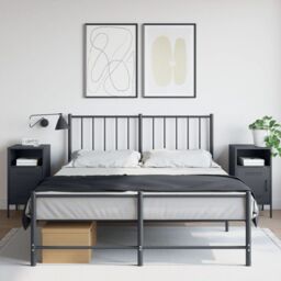 Berkfield Home Bedside Cabinets 2 pcs Anthracite 36x39x68 cm Steel in Black - Size: 36 x 39 x 68 cm - thumbnail 1
