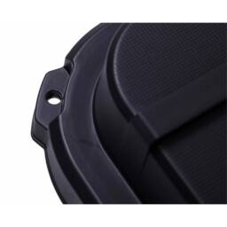 Nordara 110L Stackable Nestable Water Resistant Mobile Plastic Damp Storage in Black - thumbnail 4