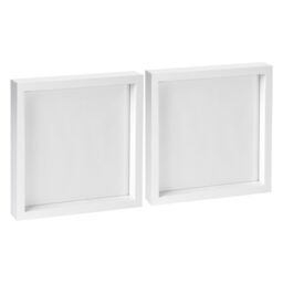 "Nicola Spring 3D Box Photo Frames - 10"" x 10"" - White - Pack of 2" - thumbnail 1