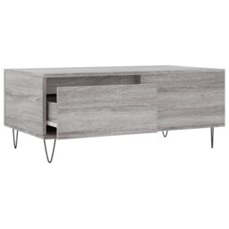 Berkfield Home Coffee Table Grey Sonoma 90x50x36.5 cm Engineered Wood - thumbnail 6