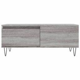 Berkfield Home Coffee Table Grey Sonoma 90x50x36.5 cm Engineered Wood - thumbnail 5