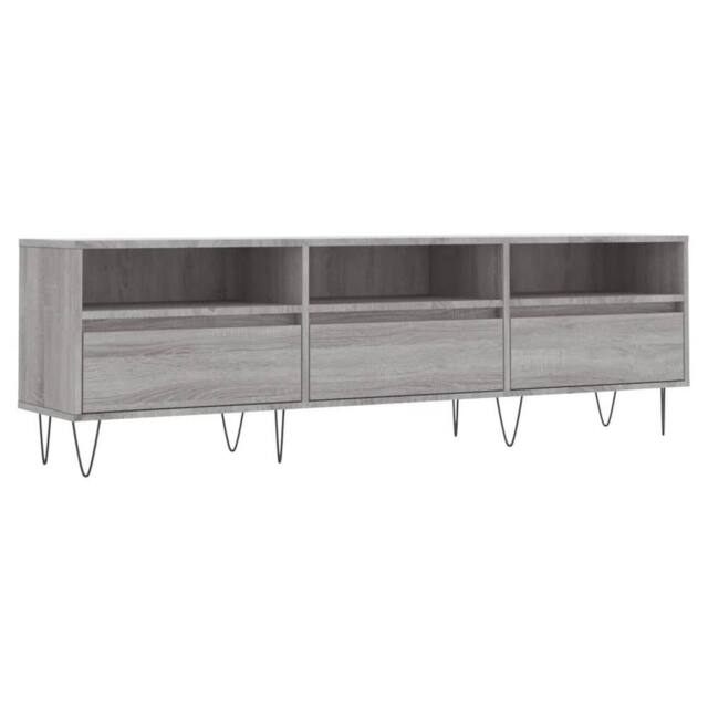 Berkfield Home TV Cabinet Grey Sonoma 150x30x44.5 cm Engineered Wood - image 1