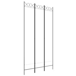 Berkfield Home 3-Panel Room Divider White 120x220 cm Fabric - thumbnail 2