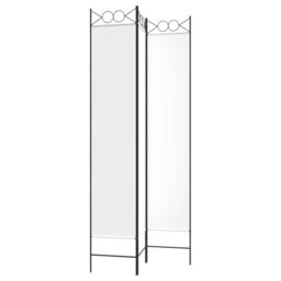 Berkfield Home 3-Panel Room Divider White 120x220 cm Fabric - thumbnail 5