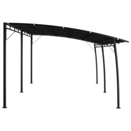 Berkfield Home Garden Sunshade Awning 6x3x2.55 m Anthracite in Black - thumbnail 3