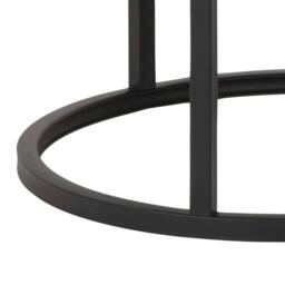 Wyld Haus Odense Wild Oak Effect Round Nesting Coffee Table Set Matte Black in Natural - thumbnail 9