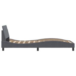Berkfield Home Bed Frame without Mattress Dark Grey 90x190 cm Single Velvet - thumbnail 5