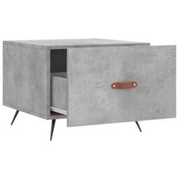Berkfield Home Coffee Table Concrete Grey 50x50x40 cm Engineered Wood - Size: 50 x 50 x 40 cm - thumbnail 6