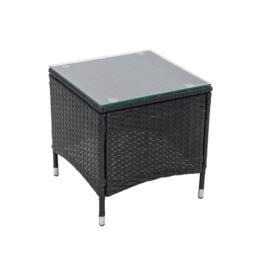MCC Direct Rattan Sun lounger Duo & Table Set Venice in Black - Size: 1 Pack - thumbnail 3