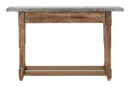 Orsina Rustic Antique Design Console Table, Sturdy Build Hallway Table, Decorative Surface Modern Console Table in Natural - thumbnail 6