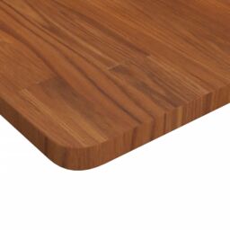 Berkfield Home Square Table Top Dark Brown 40x40x2.5cm Treated Solid Wood Oak - Size: 40x40x2.5 cm - thumbnail 3