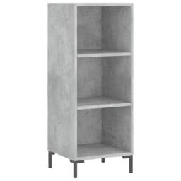 Berkfield Home Highboard Concrete Grey 34.5x34x180 cm Engineered Wood - thumbnail 7