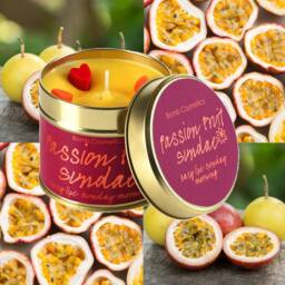 Bomb Cosmetics Scented Tinned Candle Passion Fruit Sundae in Yellow - thumbnail 2
