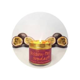 Bomb Cosmetics Scented Tinned Candle Passion Fruit Sundae in Yellow - thumbnail 3