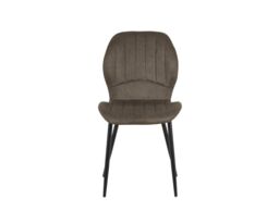 Outdoor Living Jaydn Distressed Leather Comfort Dining Chairs - Set of 4 in Grey - thumbnail 2