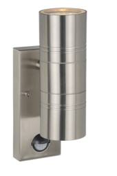 Lucide 'ARNE' Non Dimmable Adjustable Outdoor LED Up Down Wall Spotlight GU10 in Grey - thumbnail 1