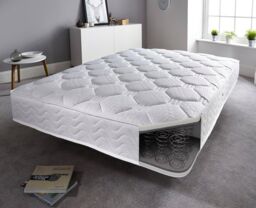 Somnior Hybrid Premium Bonnell Spring Mattress in White - Size: Double - thumbnail 4